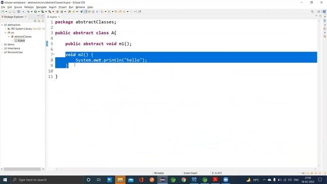 Core Java day 37 part 2 || Abstract Classes смотреть онлайн