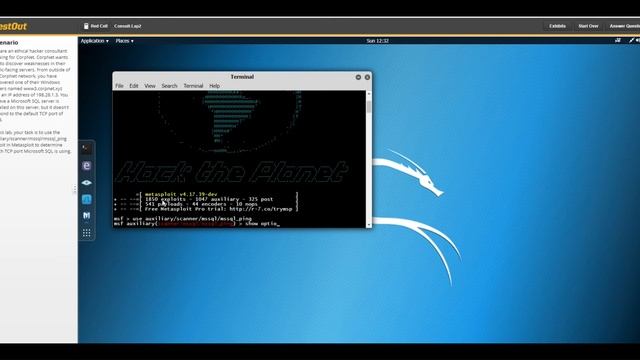 6.1.12 Perform Enumeration of MSSQL with Metasploit смотреть онлайн