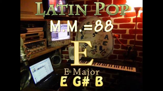 E Major - One Chord Vamp - Latin Pop M.M.=88 смотреть онлайн