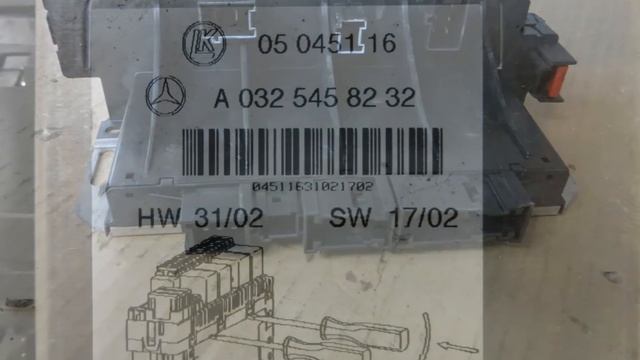 Блок управления реле (слева) Mercedes w220 S class A0325459432, A0325458232 смотреть онлайн