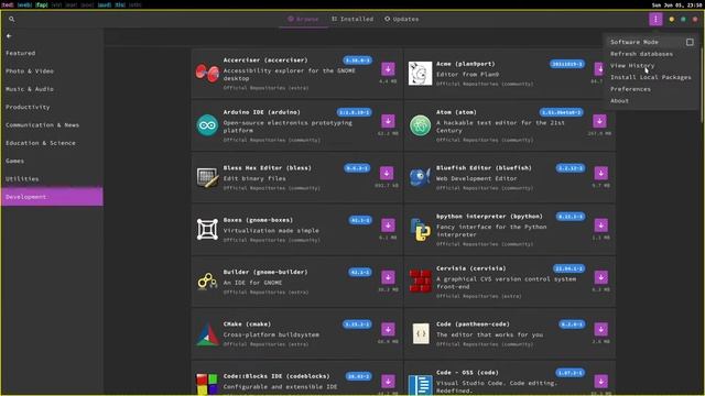 Pamac: The best graphical software centre for Arch Linux смотреть онлайн
