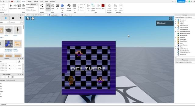 collision test Roblox Studio fnaf смотреть онлайн