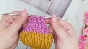 Носочки на двух спицах БЕЗ ШВА!!!💥 ПОДРОБНЫЙ мастер класс.