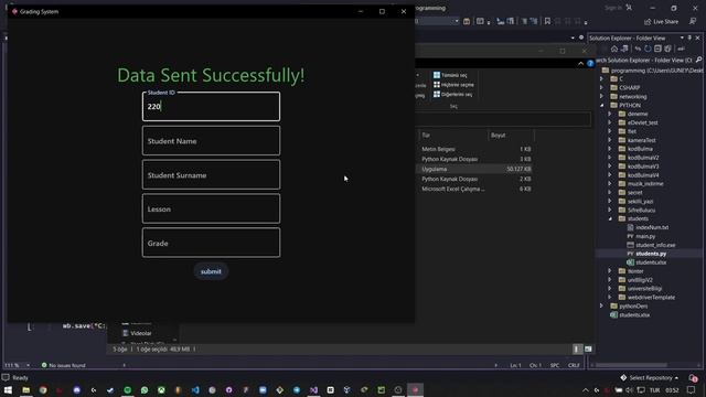 Python Flet ile Excel Dosyasına Öğrenci Bilgileri, Sınav & Geçme Durumunu Görsel Arayüz ile Gönderm смотреть онлайн