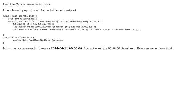 Salesforce: Convert DateTime to Date смотреть онлайн