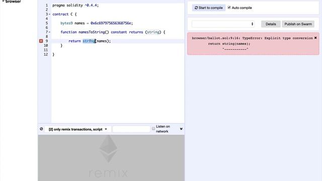 固定大小字节数组（Fixed size byte arrays）不能直接转换为string смотреть онлайн