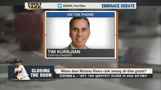 Skip Bayless Stephen A. Smith on Mariano Rivera's Place In History ESPN First Take смотреть онлайн