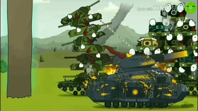 ОН МОНСТР - клип Мультики про танки (HomeAnimations КВ-44М) tank kb44m demons смотреть онлайн