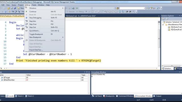 Debugging sql server stored procedures in arabic смотреть онлайн