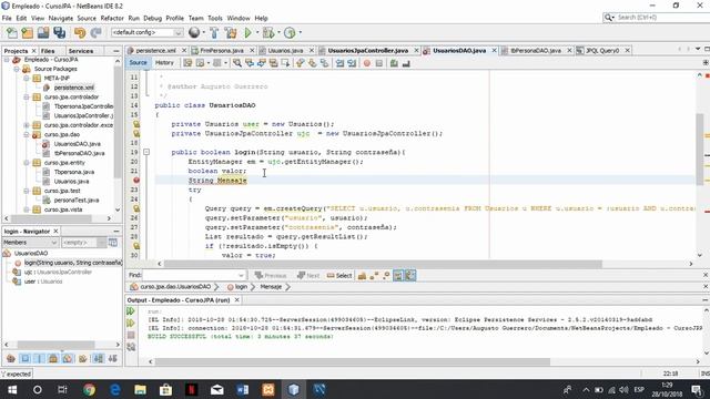 10 - Crear Login Iniciar Sesión | Curso Java Swing JPA смотреть онлайн