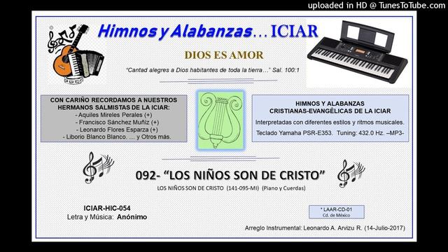 092- LOS NIÑOS SON DE CRISTO (141-095-MI) (Piano y Cuerdas) смотреть онлайн