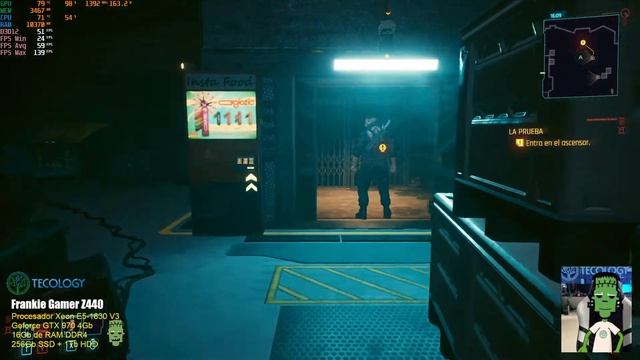 Cyberpunk 2077 - Frankie Gamer Z440 con GTX 970 y Xeon E5-1630 V3 Pruebas en Graficas Bajas смотреть онлайн