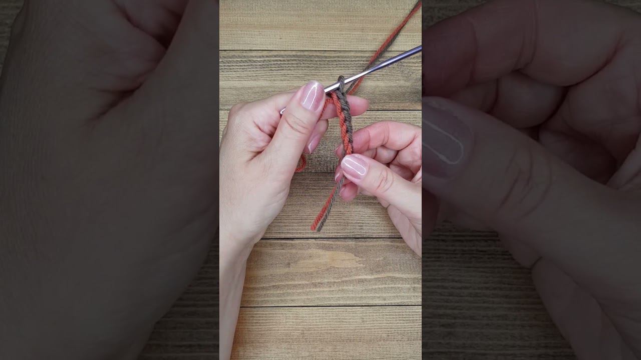 Very Interesting Two Color Crochet Cord. Detailed Tutorial смотреть онлайн