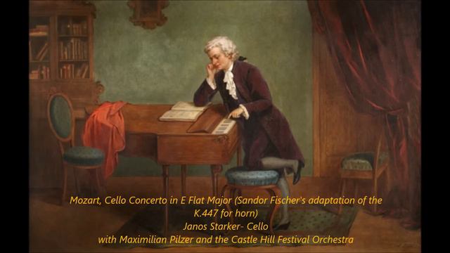 Mozart, Cello (Horn) Concerto in E Flat Major K.447 - (Starker) смотреть онлайн