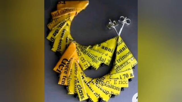 Серьги из лозы и бумаги.идеи вдохновения.jewelery from paper смотреть онлайн