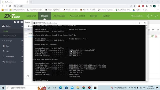 ZKTeco Biotime 8.5 Installation | Adding device on Biotime смотреть онлайн