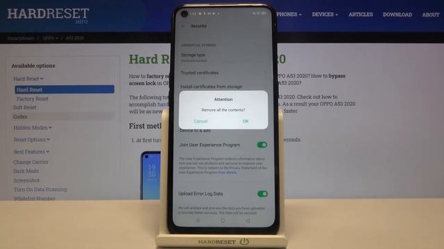 How to Clear Credentials on OPPO A53 2020 – Remove All User Certificates смотреть онлайн