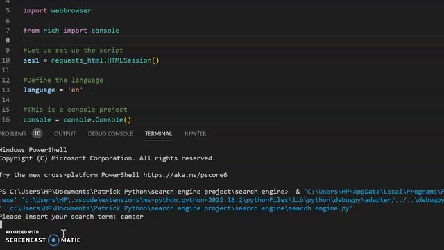 Vertical Search Engine in Python смотреть онлайн