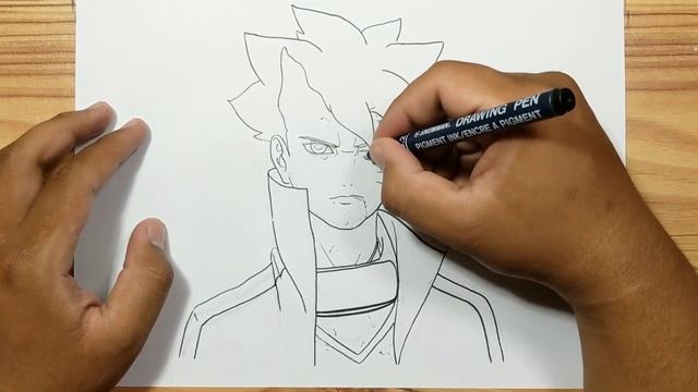How to Draw Boruto Otsutsuki Mode | Borushiki смотреть онлайн