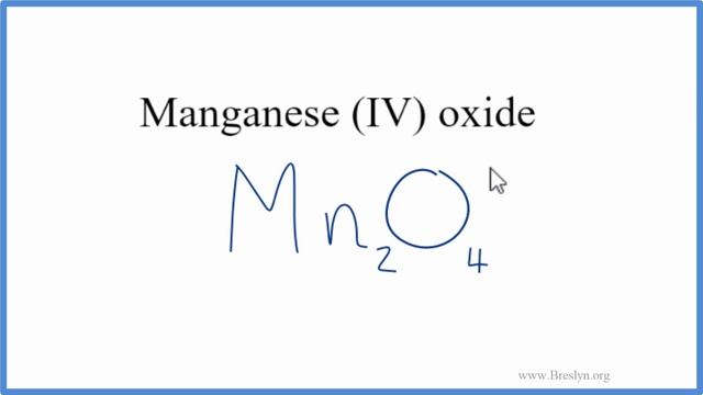 How to Write the Formula for Manganese (IV) oxide смотреть онлайн