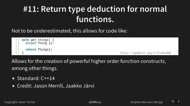 The Best Parts of C++ - Jason Turner - CppNorth 2022 смотреть онлайн