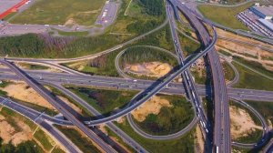 Развязка №7, пересечение М4 ДОН, ЦКАД, А107 Московская область [4k]