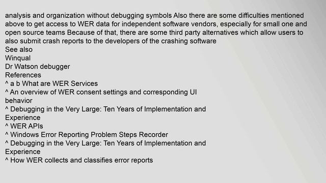 Windows Error Reporting смотреть онлайн