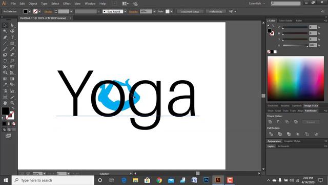 How to Design a Yoga logo design смотреть онлайн