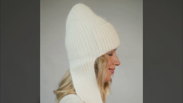 DW66-13 Ушанка жен. 35% ангора,30%шерсть,20% нейлон, 15% акрил разм.57 FABRETTI