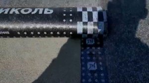 Ремонт крыши гаража кровлей Унифлекс ЭКП Технониколь. Стыковка рулонов. Монтаж поверх старой кровли