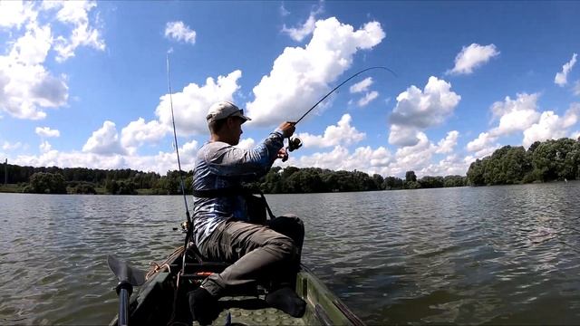 Рыбалка с каяка. Ловля на отводой поводок. смотреть онлайн