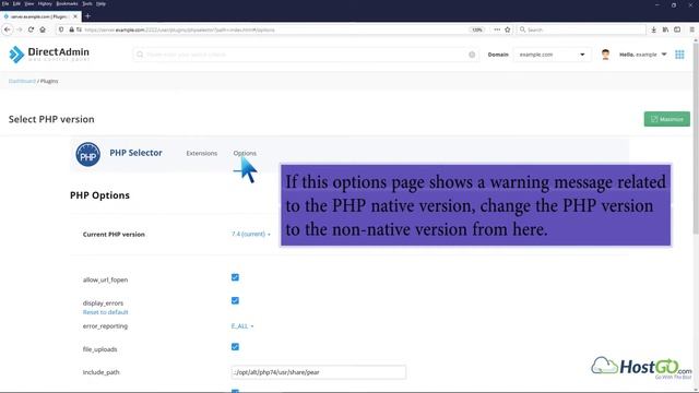 How to Increase PHP's post max size value using CloudLinux Selector in DirectAdmin HostGo смотреть онлайн