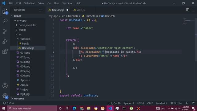 React UseState | UseState In React js | React Tutorial UseState смотреть онлайн