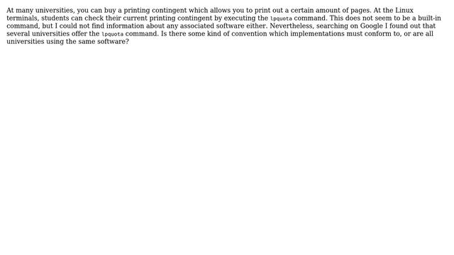 Which program provides "lpquota" command? смотреть онлайн
