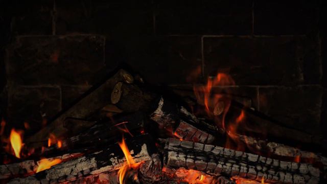 🔥 FIREPLACE 4K (10 Hours). Fireplace Christmas With Golden Flames & Burning Logs Sounds 2024