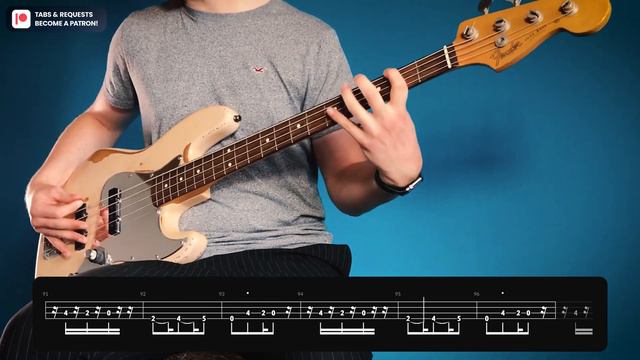 NEW GOLD by Gorillaz | Bass Cover + Tabs смотреть онлайн