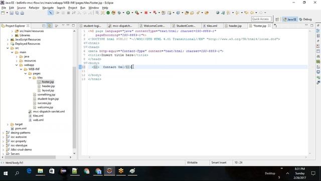 Advance Java Spring MVC3 Tiles Session 32 смотреть онлайн