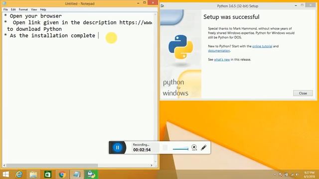 How to Install Python in Windows 8 Tutorial смотреть онлайн