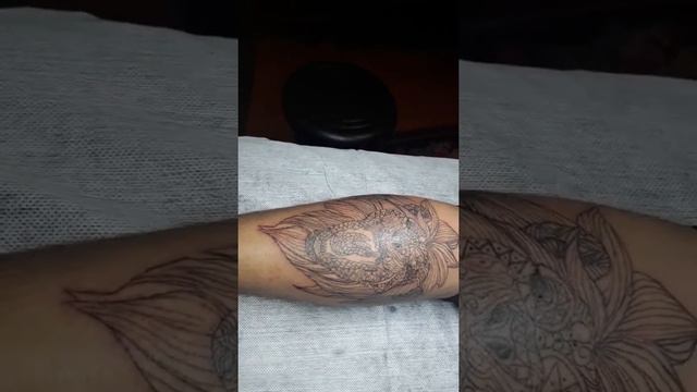 Татуировка на икре лев. смотреть онлайн