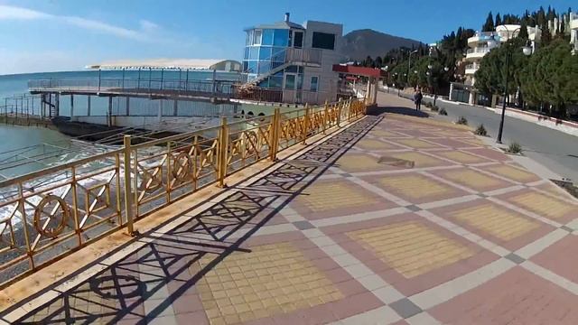 ВЕЛО 1: Алуштинская набережная 1 часть (туда) 10.04.2015 смотреть онлайн