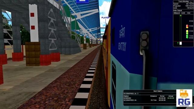 BLACK DIAMOND EXP JOURNEY FROM HOWRAH || Parallel Run + Chasing + Overtake + Heavy Traffic смотреть онлайн