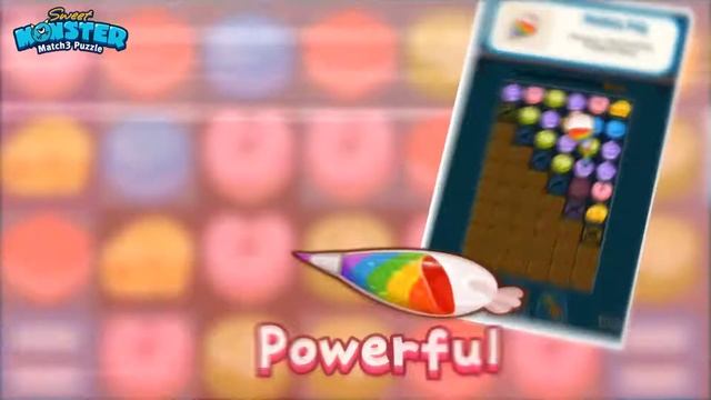 Sweet Monster Match3 Puzzle Mobile Game смотреть онлайн
