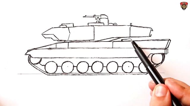 How to draw a tank Leopard смотреть онлайн