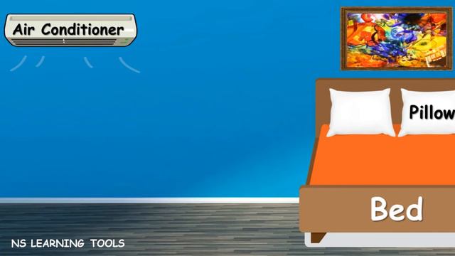 Bedroom Vocabulary | Learn Things In The Bedroom With Pictures | Bedroom Items | Bedroom Furniture.
