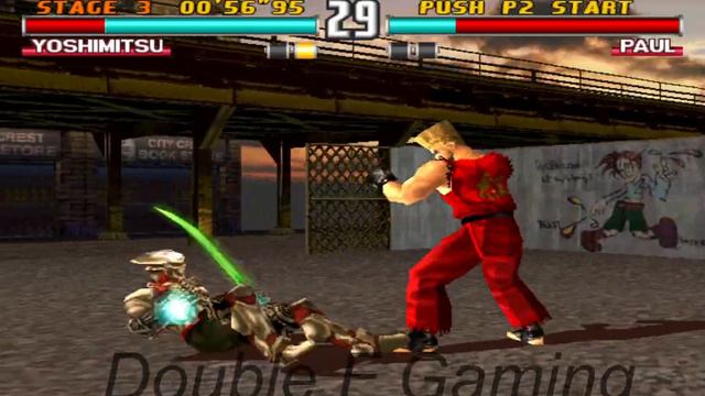 King with Yoshimitsu Best Moves Gameplay - Tekken 3 (Arcade Version) смотреть онлайн