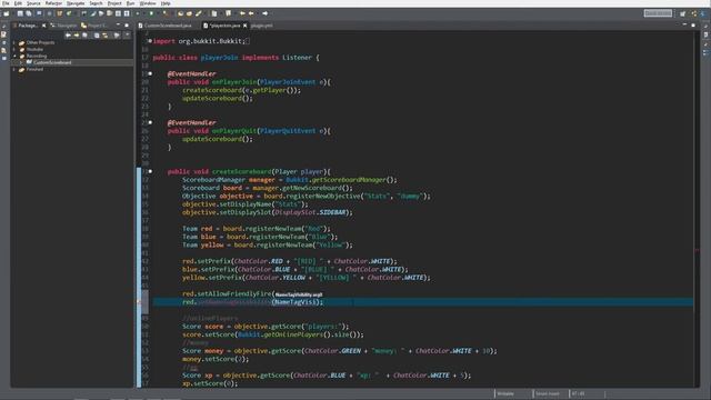 Minecraft Bukkit/Spigot Plugin Tutorial #25: Teams смотреть онлайн