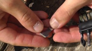 Браслет выживания с огнивом в застежке