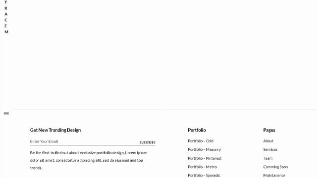 Tracem - A Mesmerizing Portfolio Template | Themeforest Templates смотреть онлайн