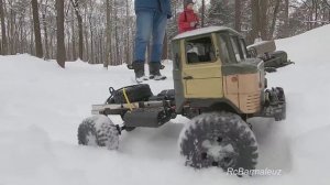 Грузовики на Радиоуправлении...Зимний Выезд на Моделях Урал 4320,Газ-66,Unimog 435