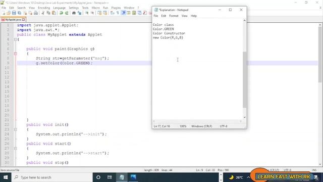 APPLETS| BEC JAVA LAB | EXPERIMENT 10| AWT|BROWSER смотреть онлайн